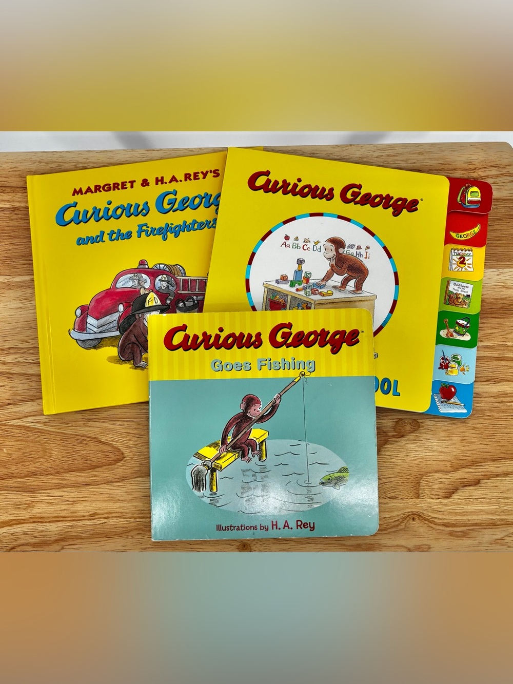Kids Book Bundle - Curious George 3 Books
